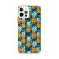 iPhone Case - Pineapple Pattern on Blue
