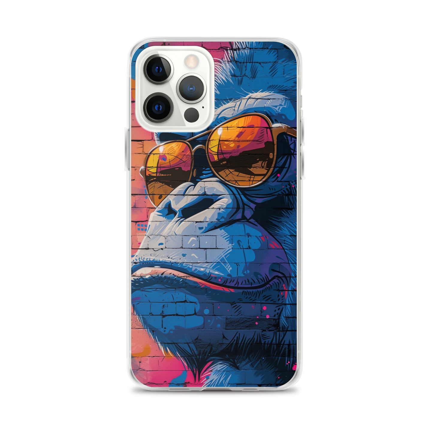 iPhone Case - Blue Gorilla Graffiti Art