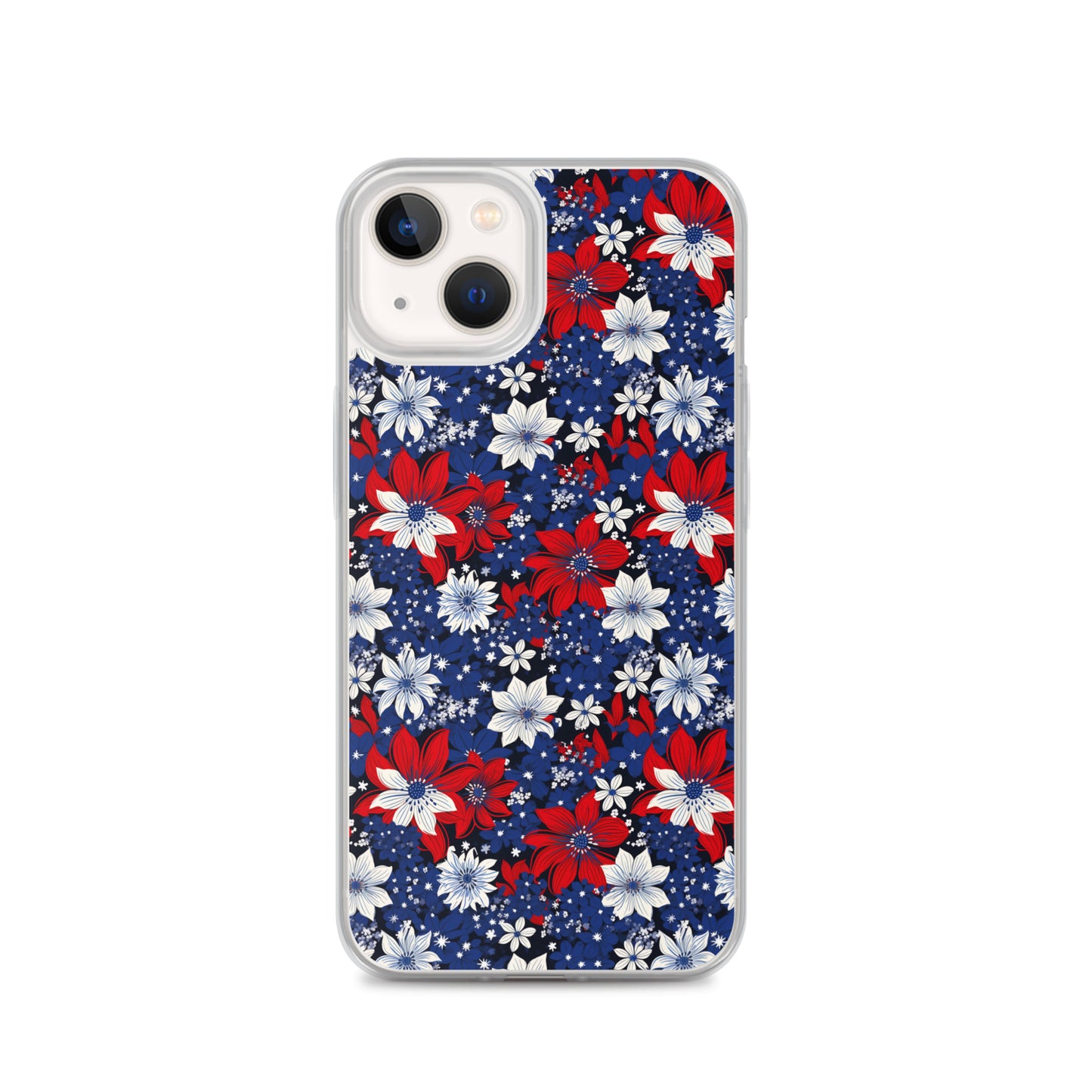 iPhone Case - Patriotic Poinsettas