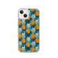 iPhone Case - Pineapple Pattern on Blue
