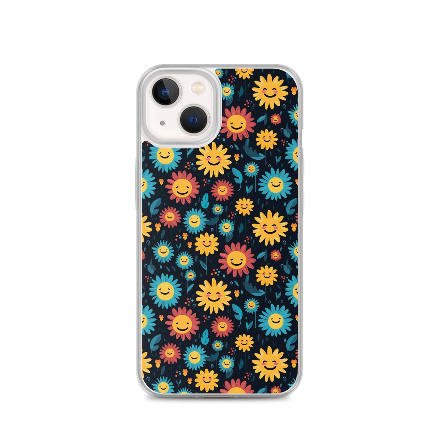 iPhone Case - Happy Smiley Flowers