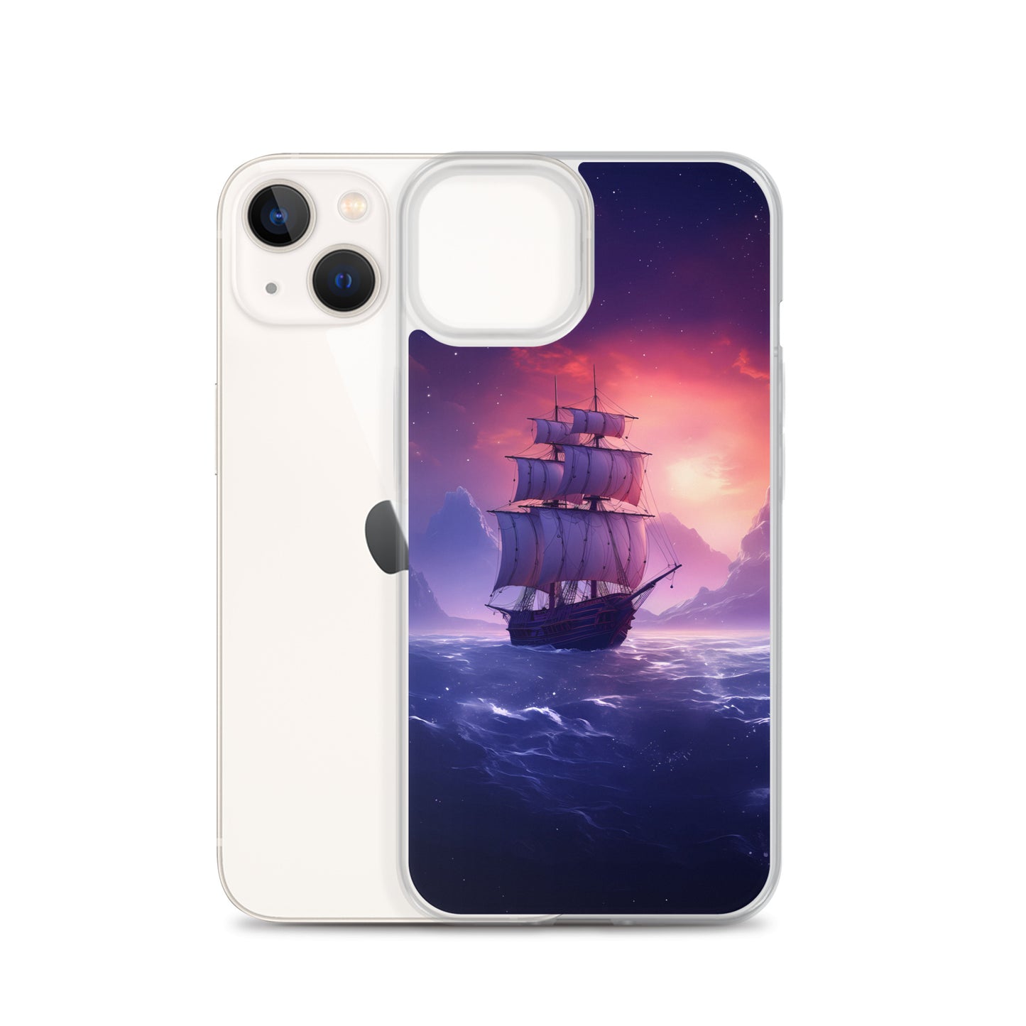 iPhone Case - Seascape Wooden Ship at Dusk