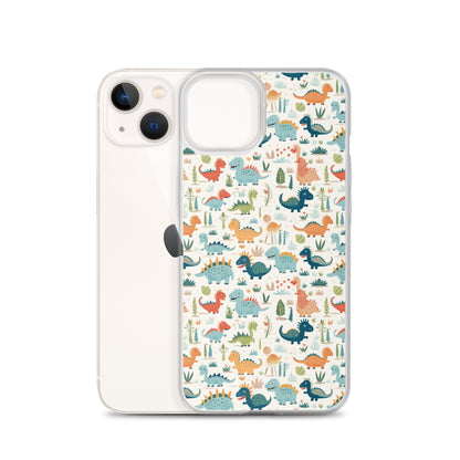 iPhone Case - Cute Dinosaurs Pattern