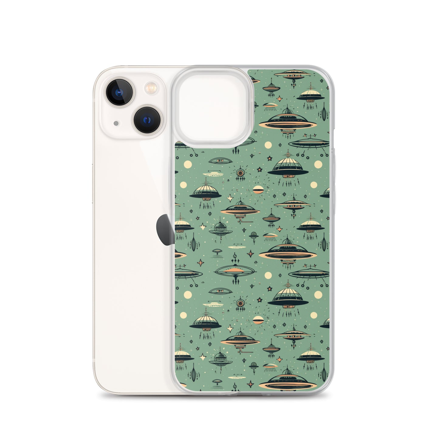 iPhone Case - Retro UFOs