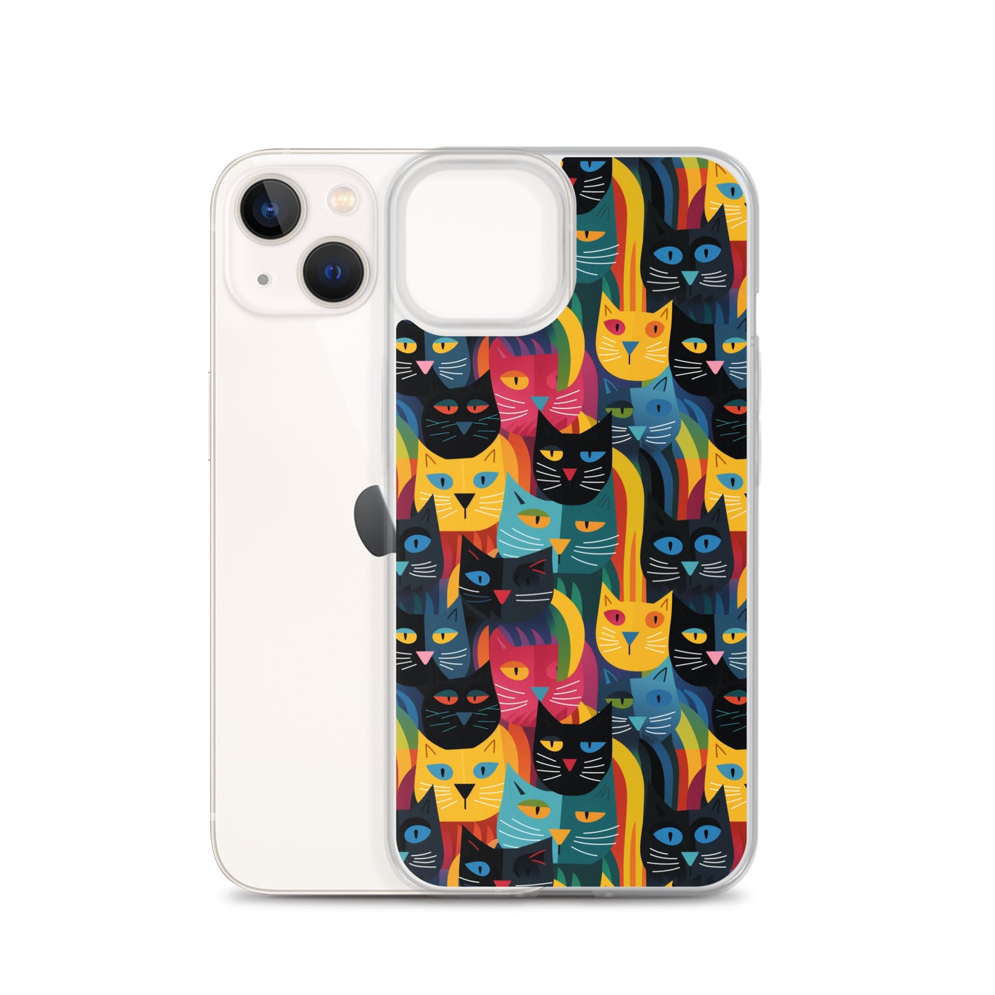 iPhone Case - Colorful Cats Pattern