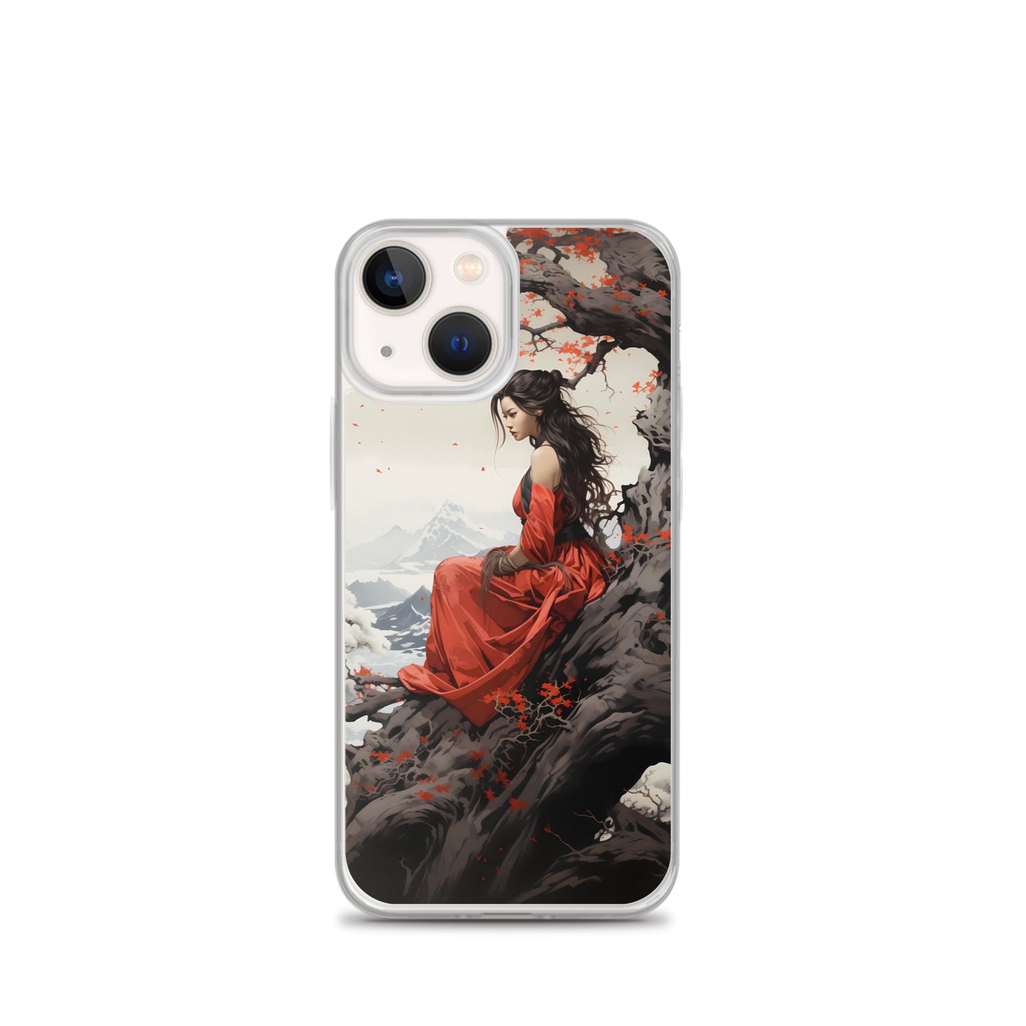 iPhone Case - Japanese Woman Under a Cherry Blossom Tree