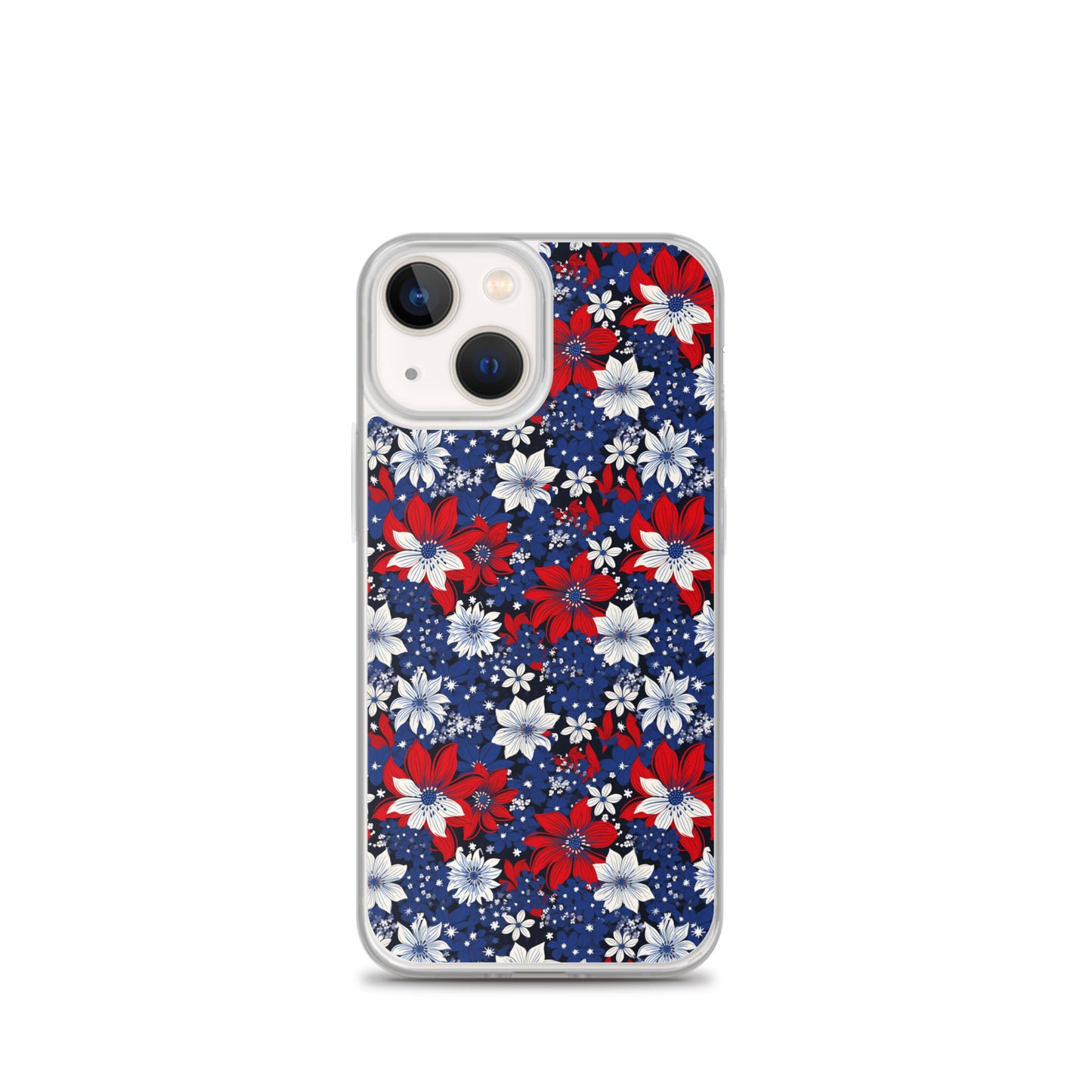 iPhone Case - Patriotic Poinsettas