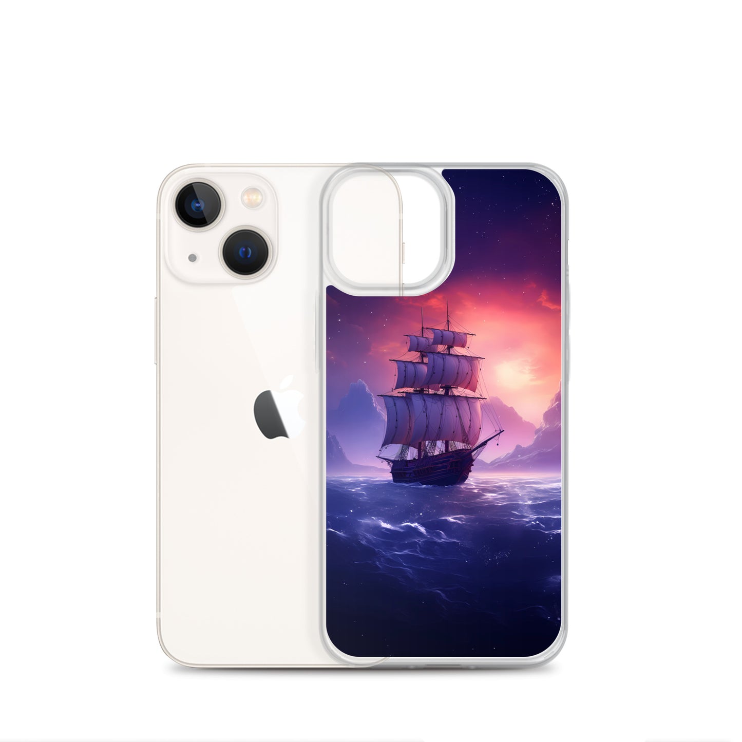iPhone Case - Seascape Wooden Ship at Dusk