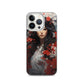 iPhone Case - Japanese Woman with Red Flowers