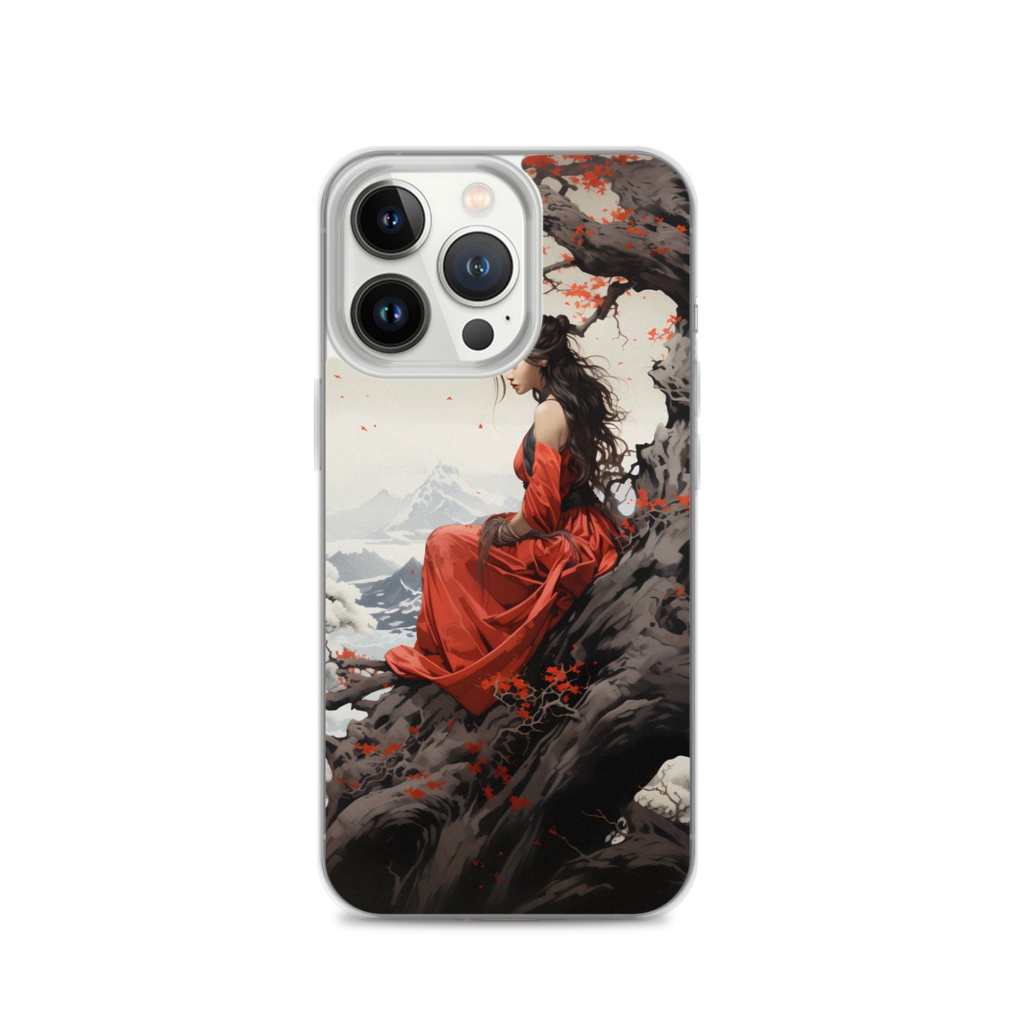 iPhone Case - Japanese Woman Under a Cherry Blossom Tree