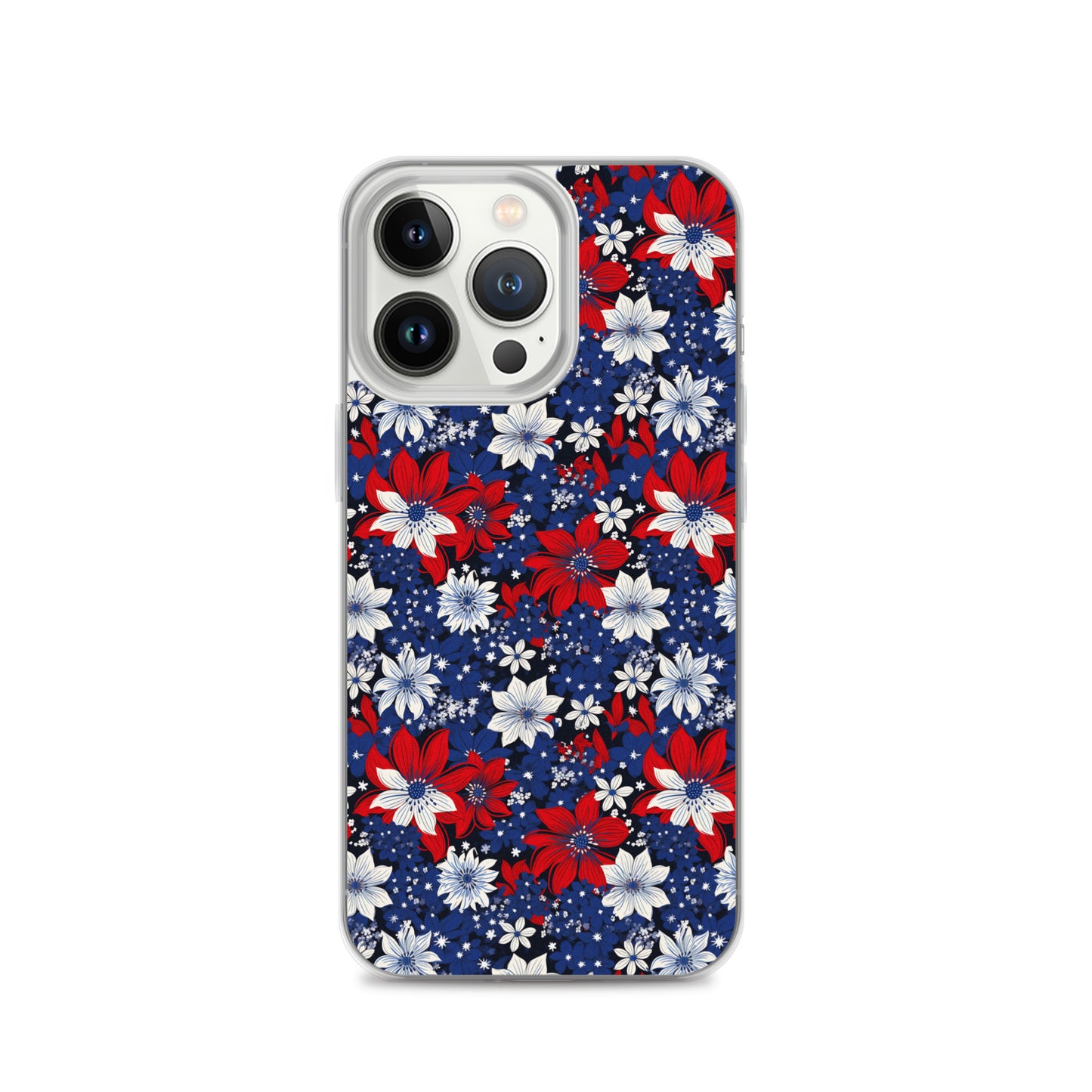 iPhone Case - Patriotic Poinsettas