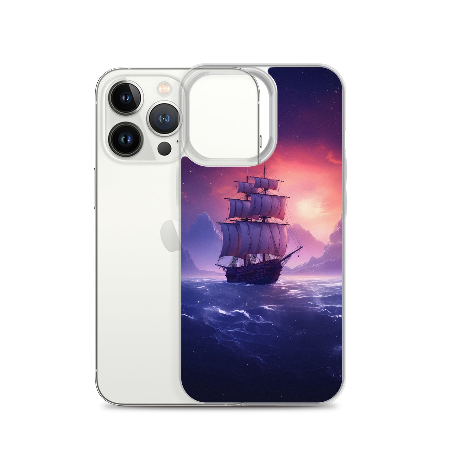 iPhone Case - Seascape Wooden Ship at Dusk