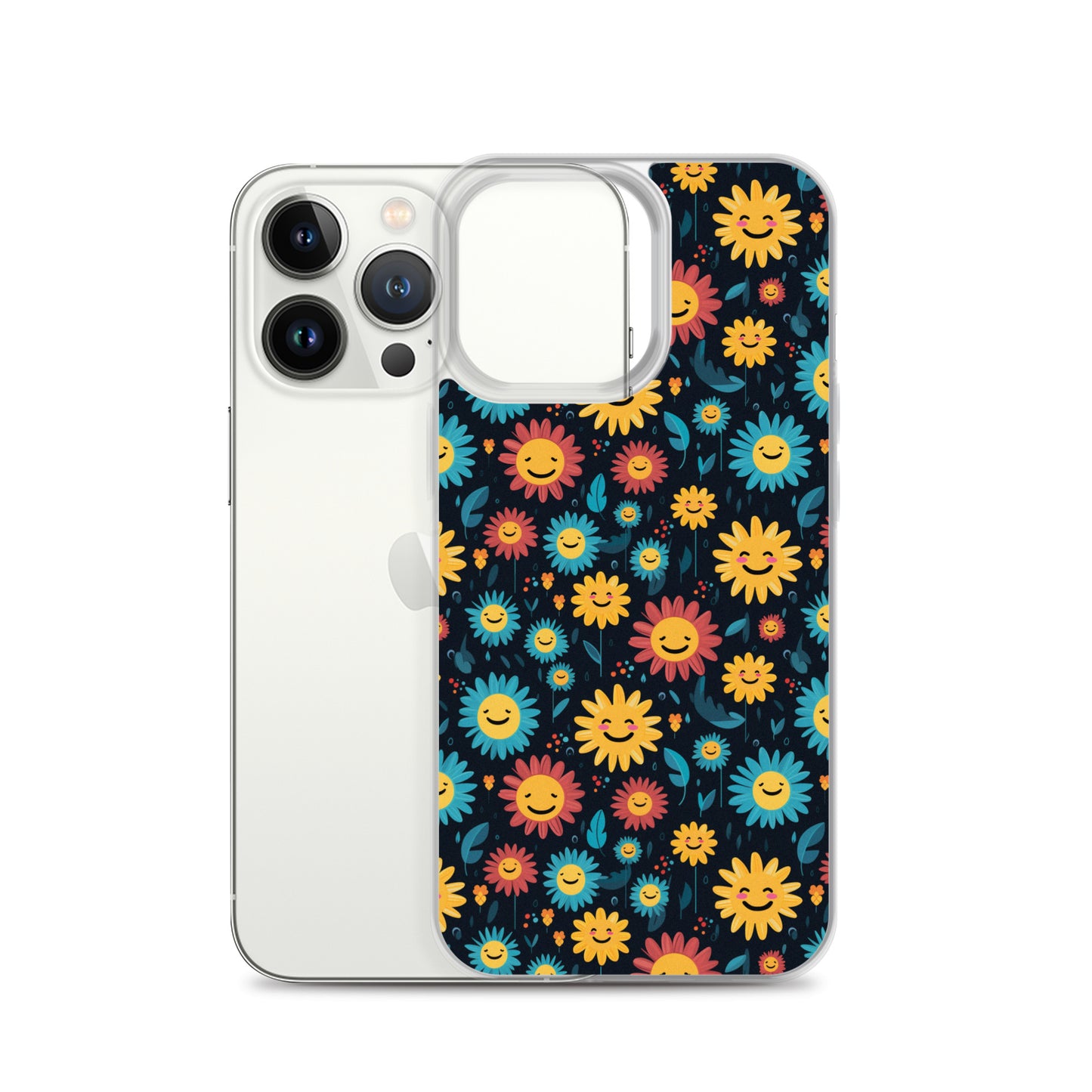 iPhone Case - Happy Smiley Flowers