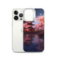 iPhone Case - Ancient Kyoto with Flying Cherry Blossoms