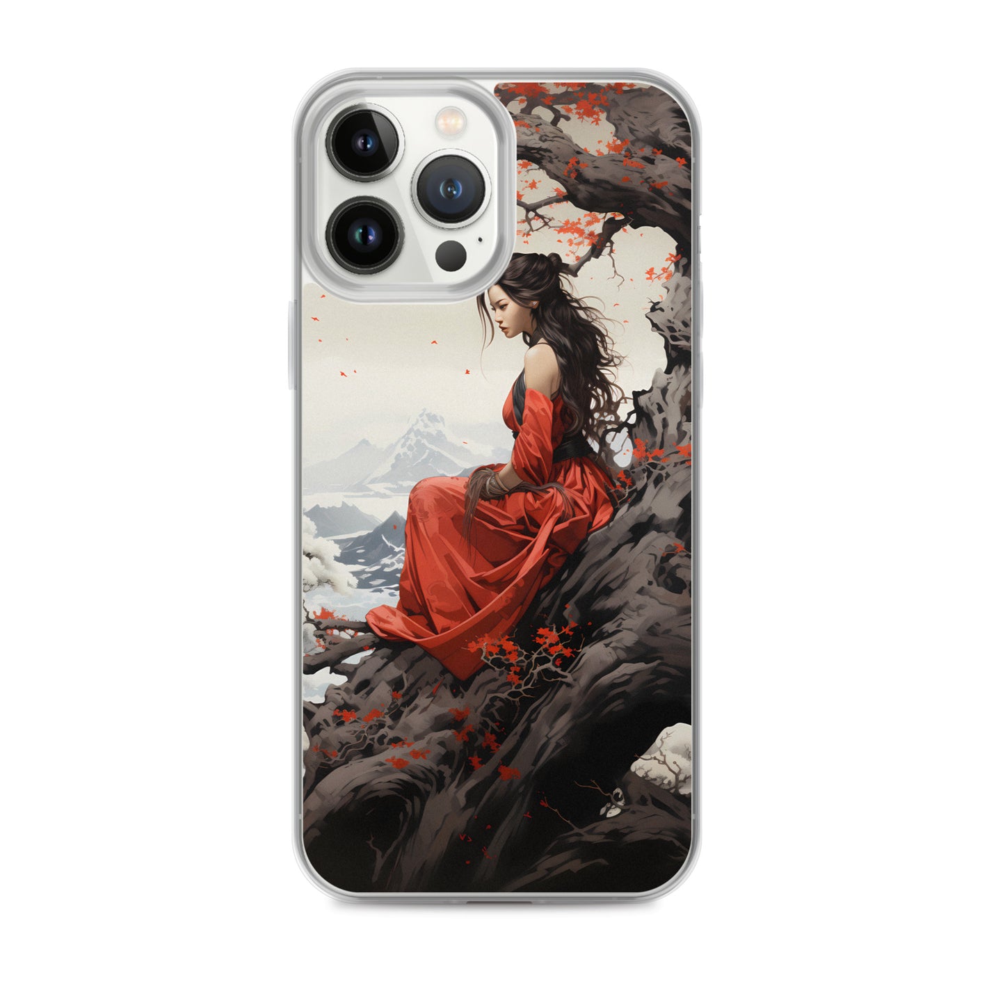 iPhone Case - Japanese Woman Under a Cherry Blossom Tree