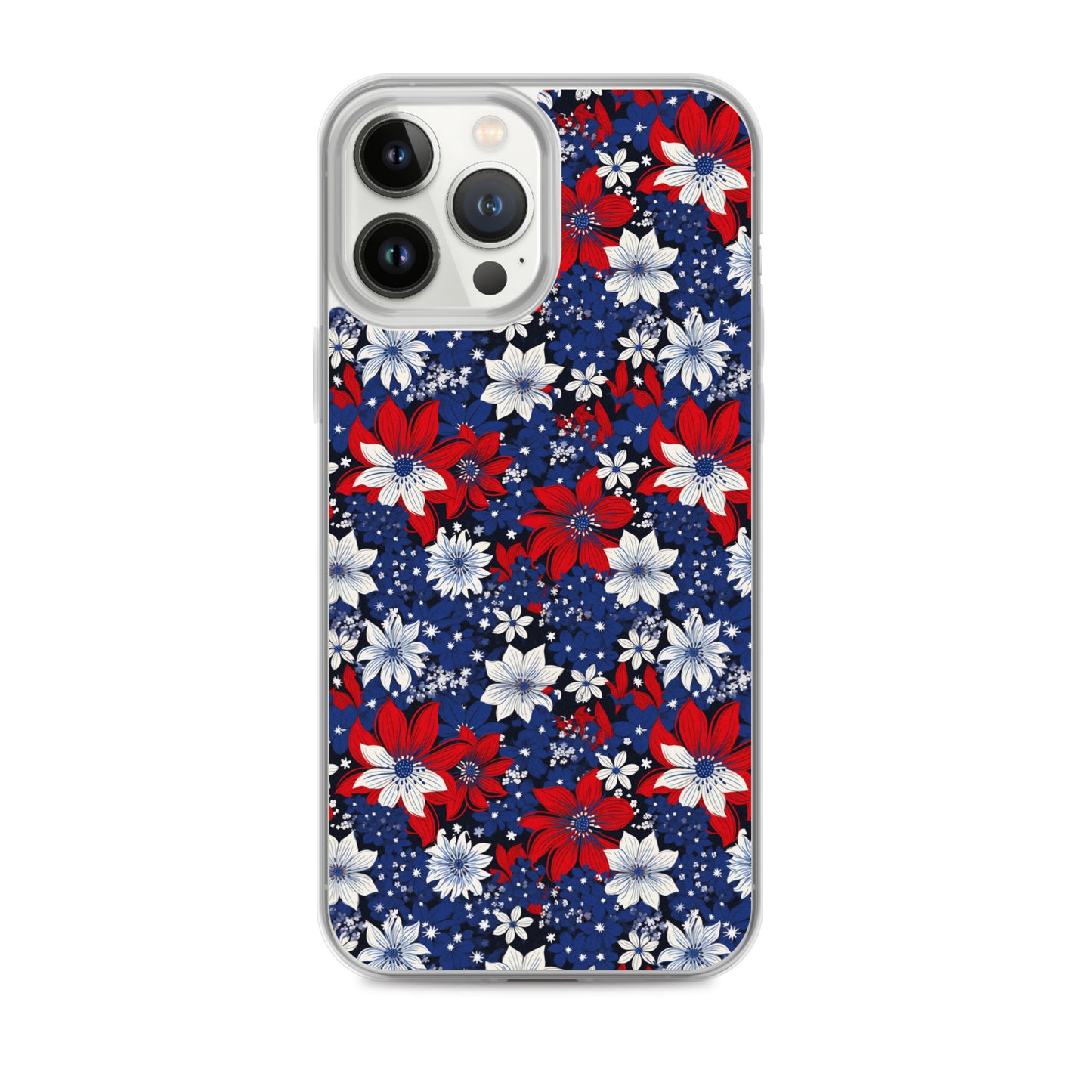 iPhone Case - Patriotic Poinsettas