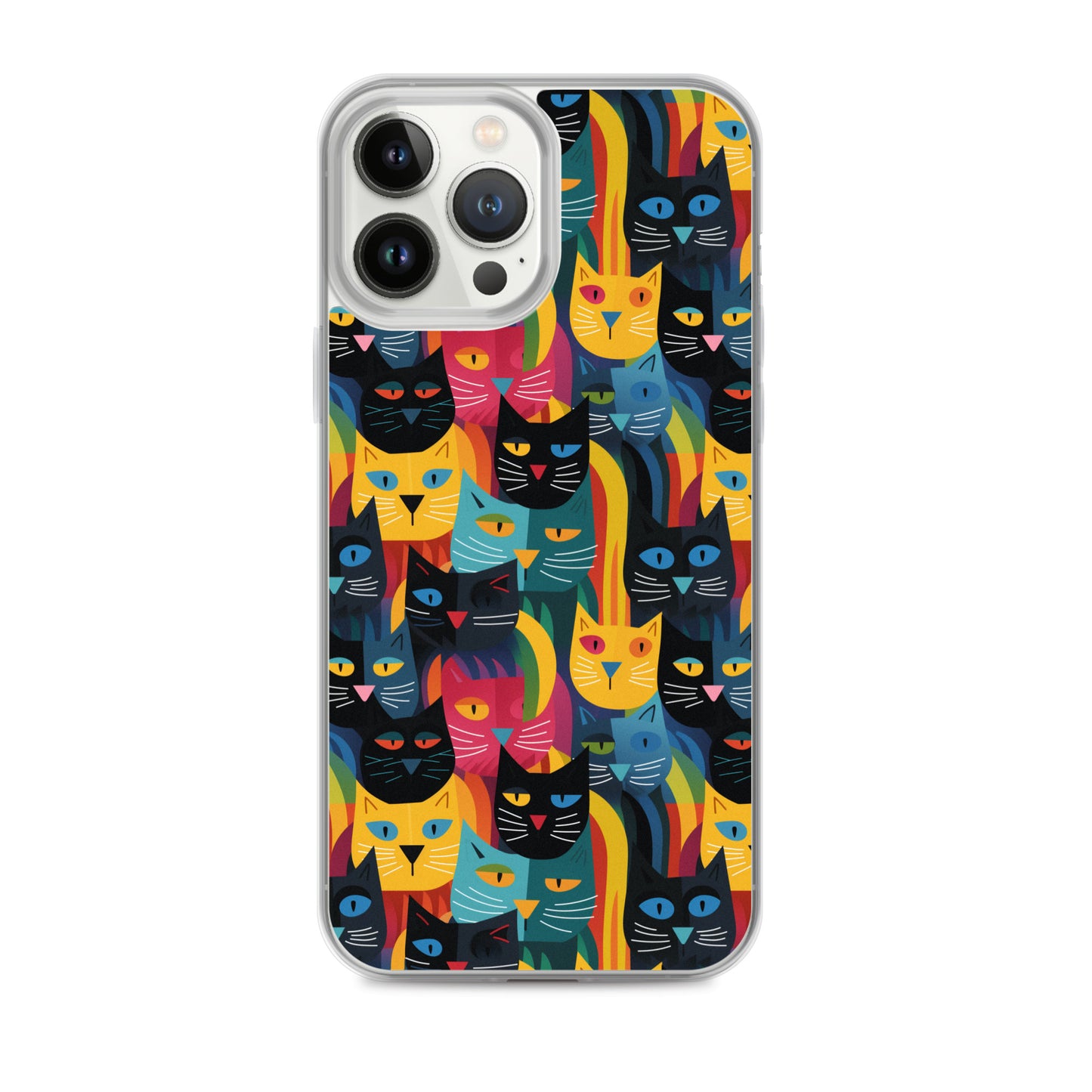 iPhone Case - Colorful Cats Pattern