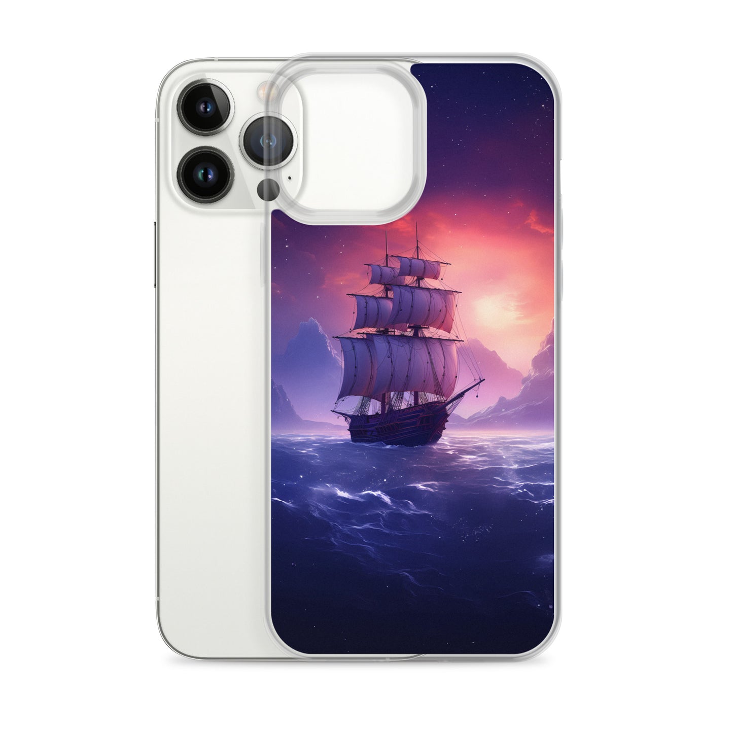 iPhone Case - Seascape Wooden Ship at Dusk