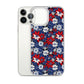 iPhone Case - Patriotic Poinsettas