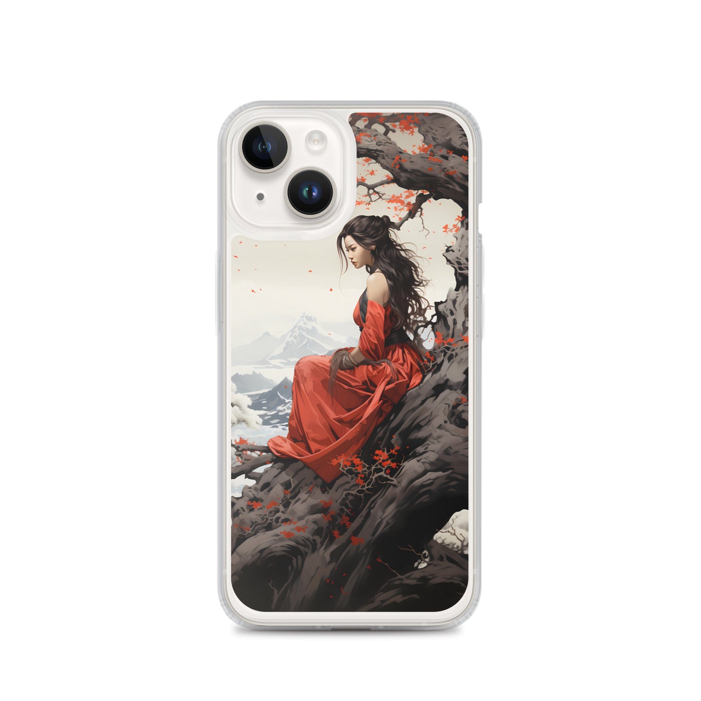 iPhone Case - Japanese Woman Under a Cherry Blossom Tree
