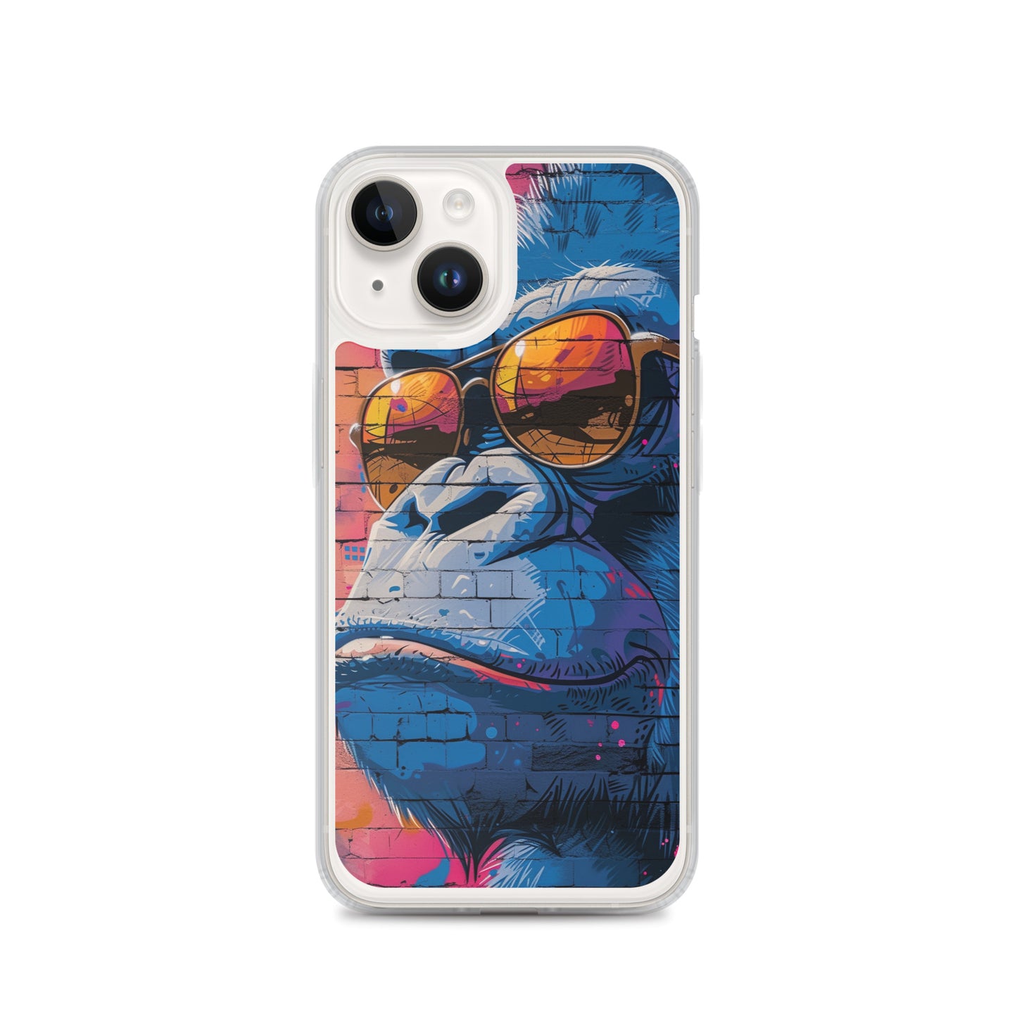 iPhone Case - Blue Gorilla Graffiti Art