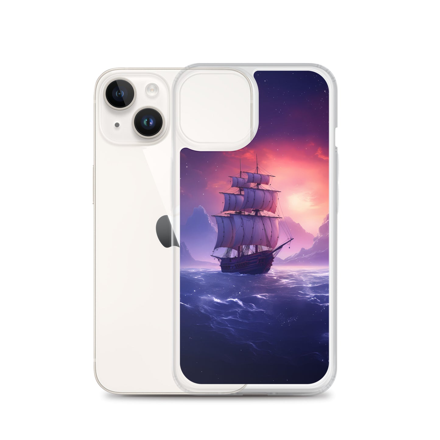 iPhone Case - Seascape Wooden Ship at Dusk