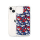 iPhone Case - Patriotic Poinsettas