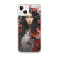 iPhone Case - Japanese Woman with Red Flowers
