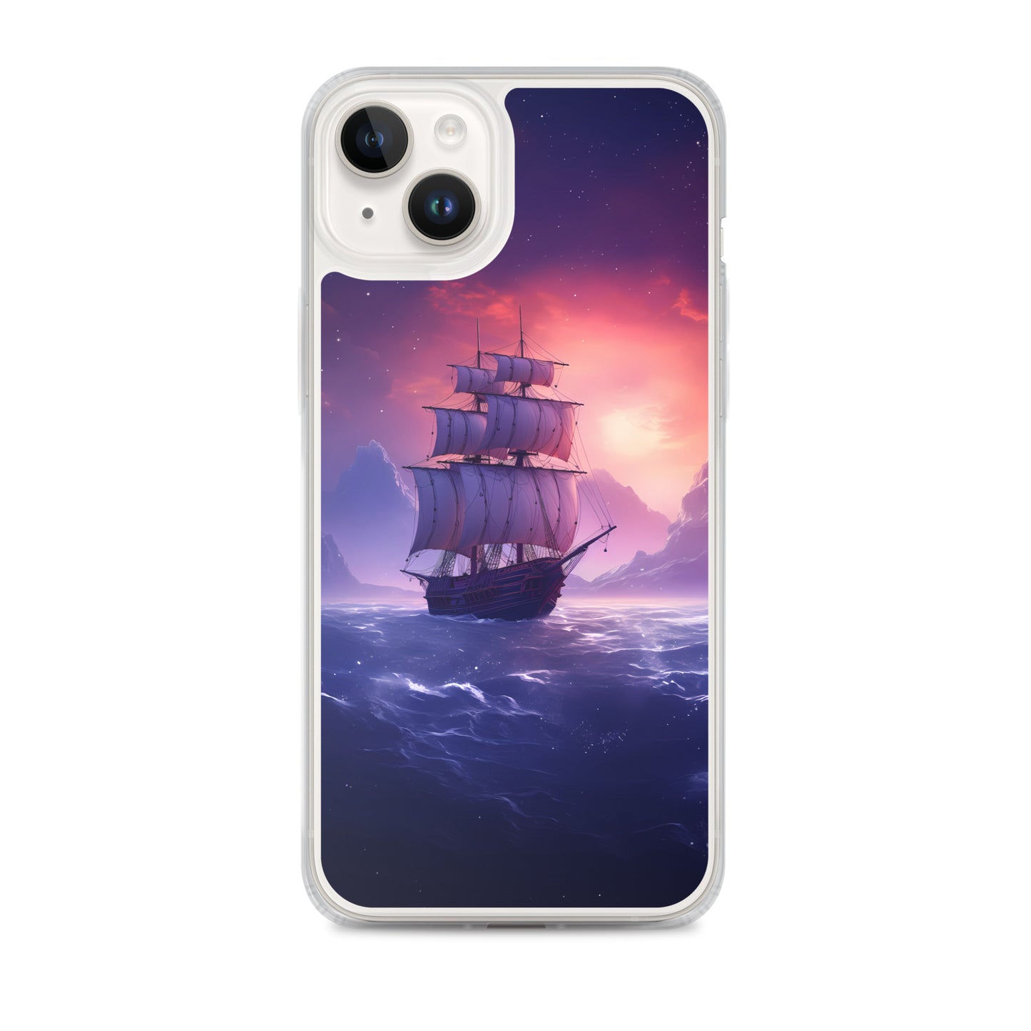 iPhone Case - Seascape Wooden Ship at Dusk