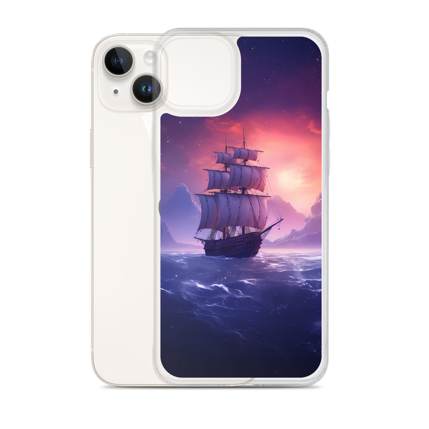 iPhone Case - Seascape Wooden Ship at Dusk