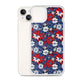 iPhone Case - Patriotic Poinsettas