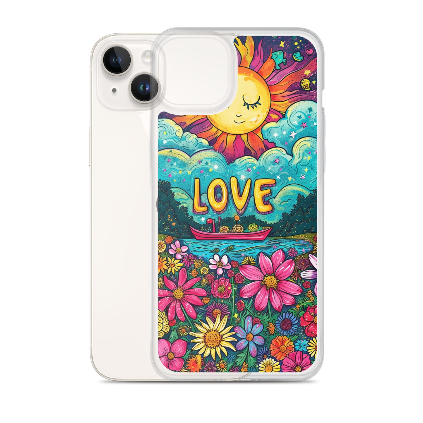 iPhone Case - Cosmic Bloom of Affection