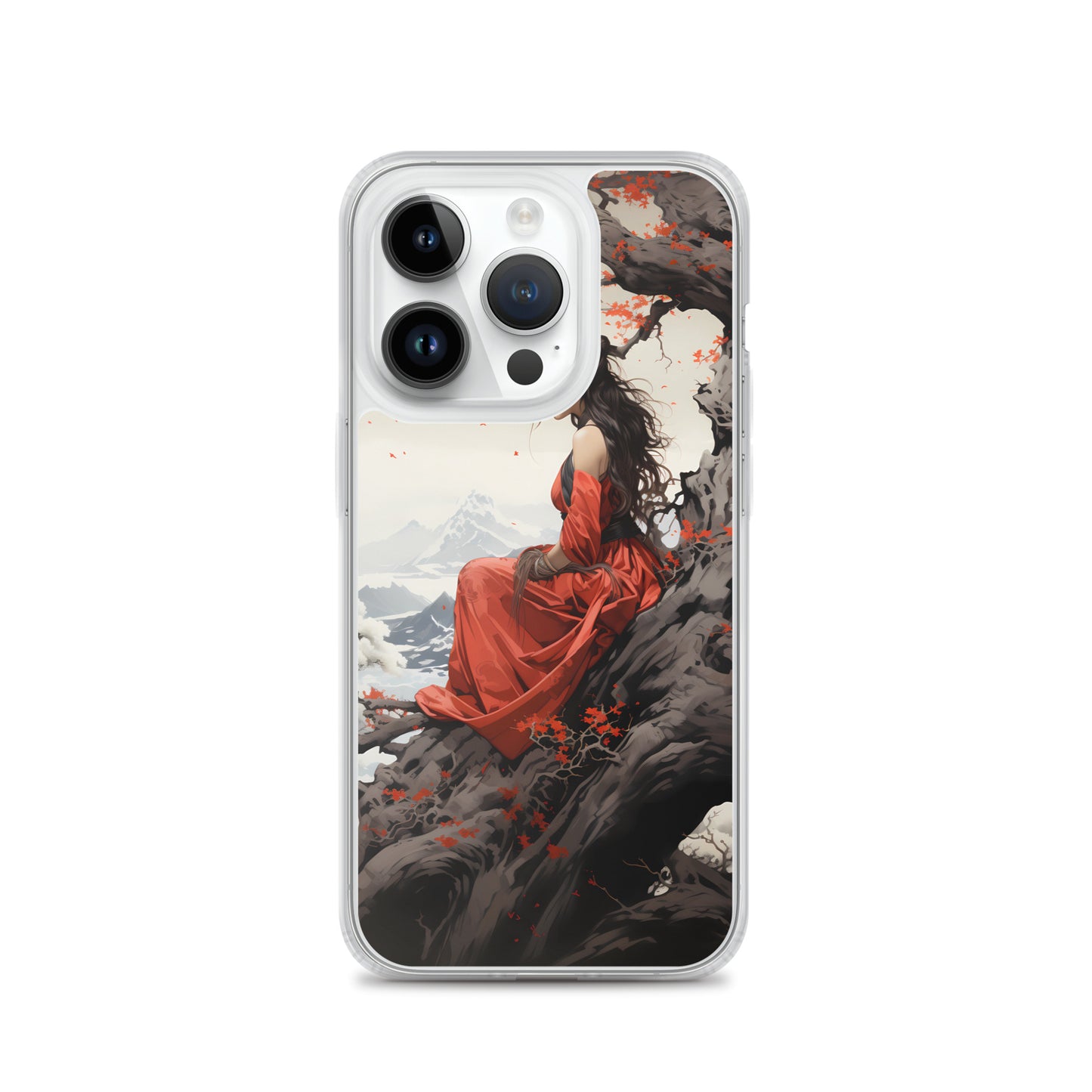 iPhone Case - Japanese Woman Under a Cherry Blossom Tree