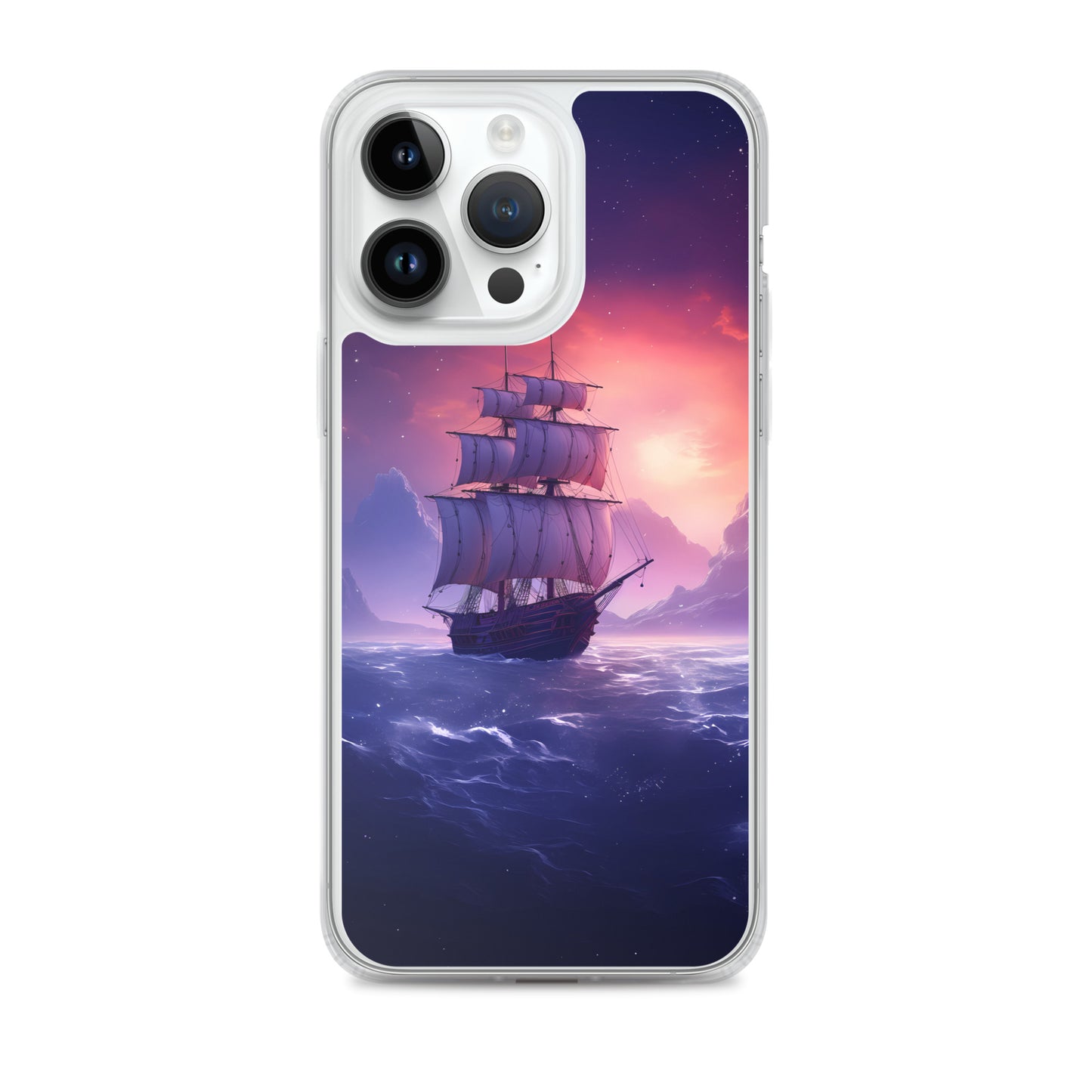 iPhone Case - Seascape Wooden Ship at Dusk