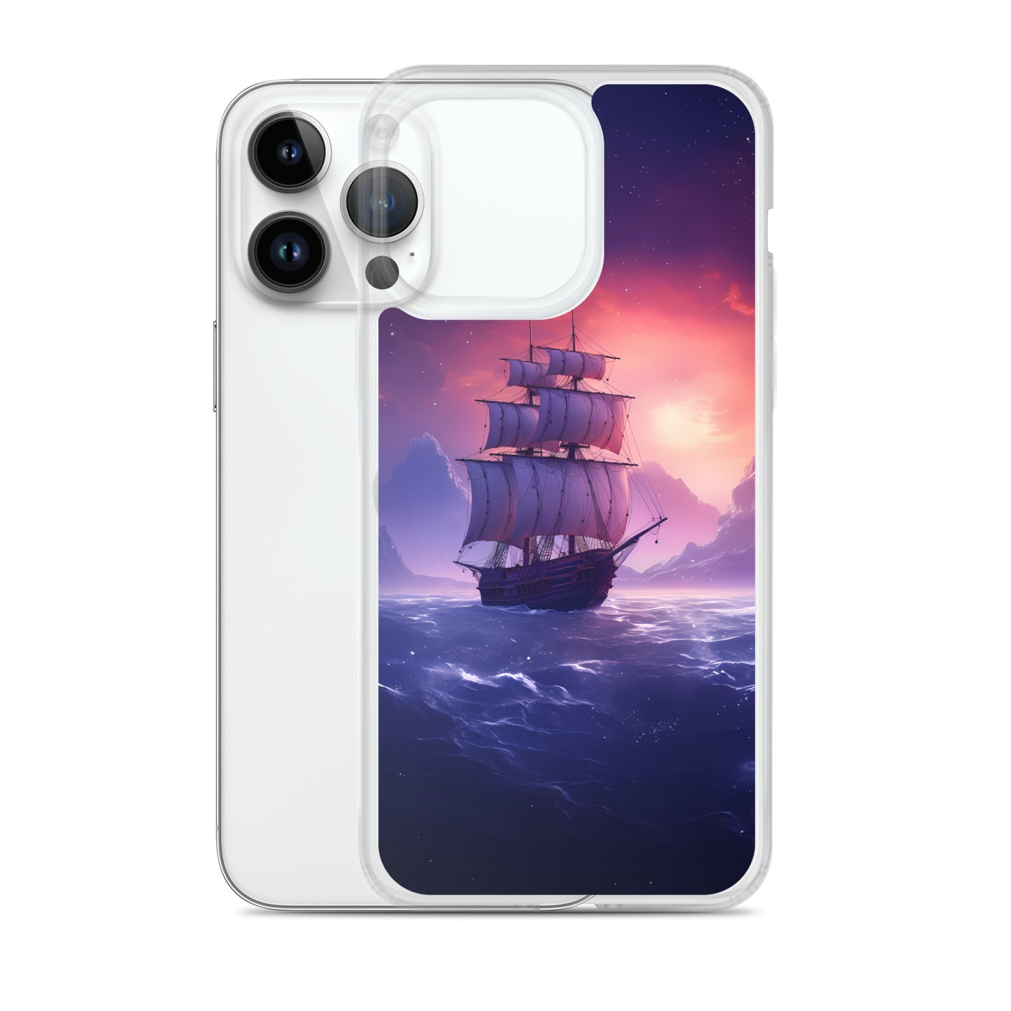 iPhone Case - Seascape Wooden Ship at Dusk