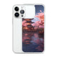iPhone Case - Ancient Kyoto with Flying Cherry Blossoms