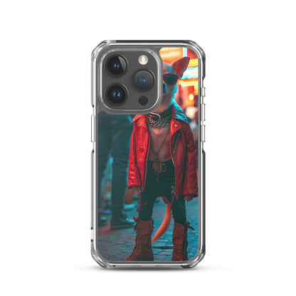 iPhone 15 Case - Crimson Cool Chihuahua