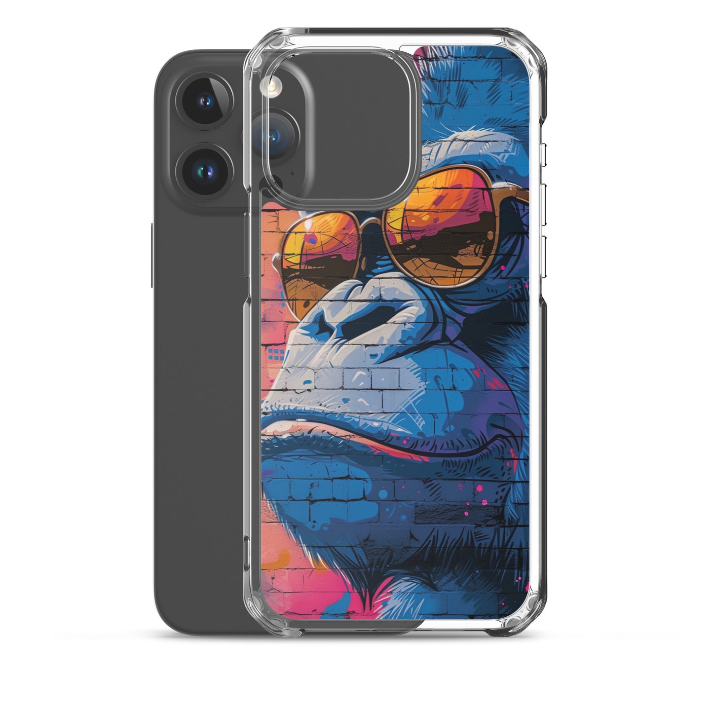 iPhone Case - Blue Gorilla Graffiti Art