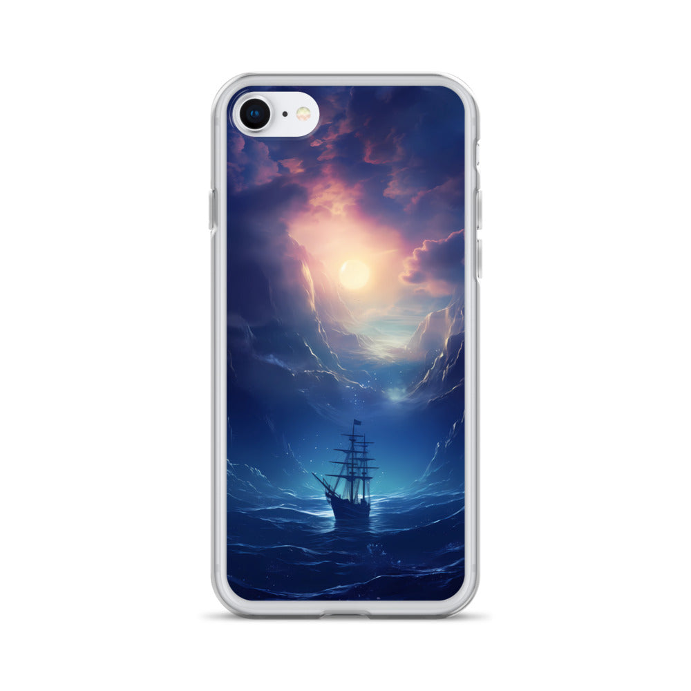 iPhone Case - Wooden Ship in Moonlight
