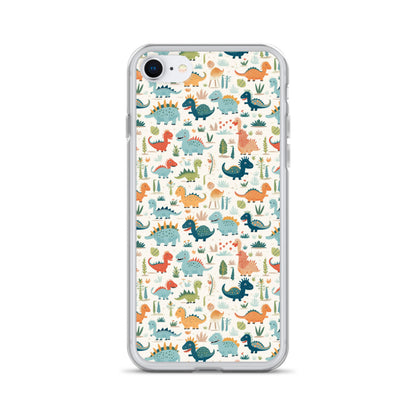 iPhone Case - Cute Dinosaurs Pattern