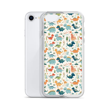 iPhone Case - Cute Dinosaurs Pattern