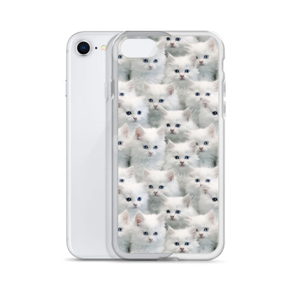 iPhone Case - Cute White Kittens