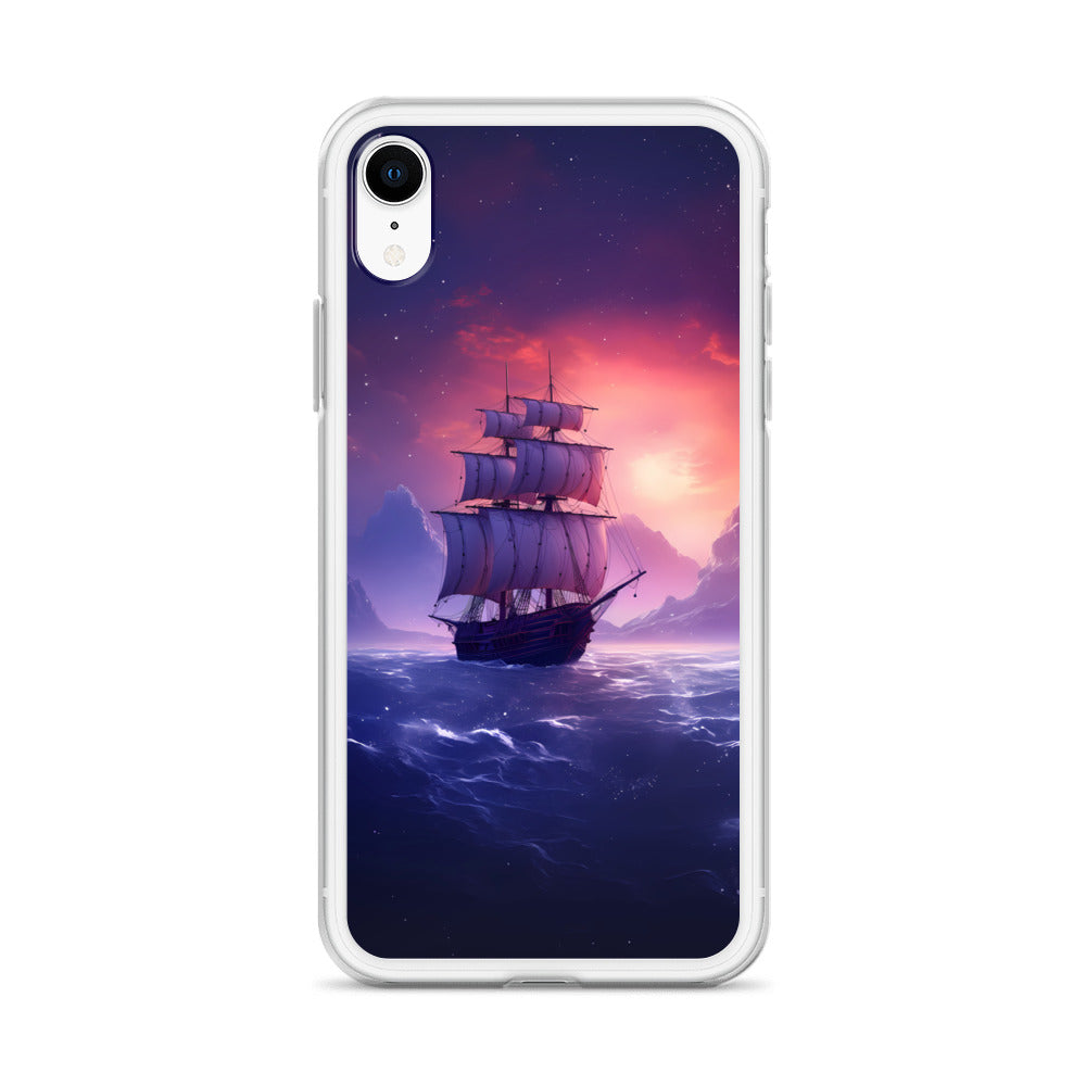 iPhone Case - Seascape Wooden Ship at Dusk