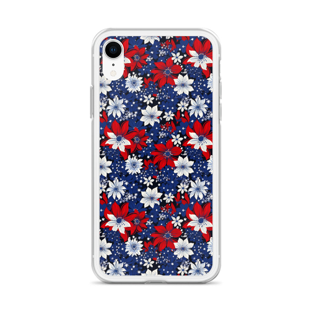 iPhone Case - Patriotic Poinsettas