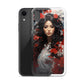 iPhone Case - Japanese Woman with Red Flowers