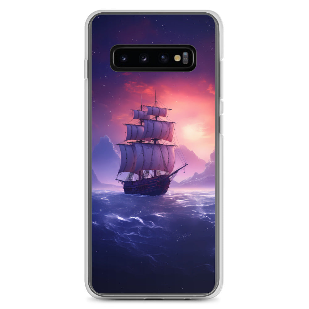 Samsung Case - Seascape Wooden Ship at Dusk