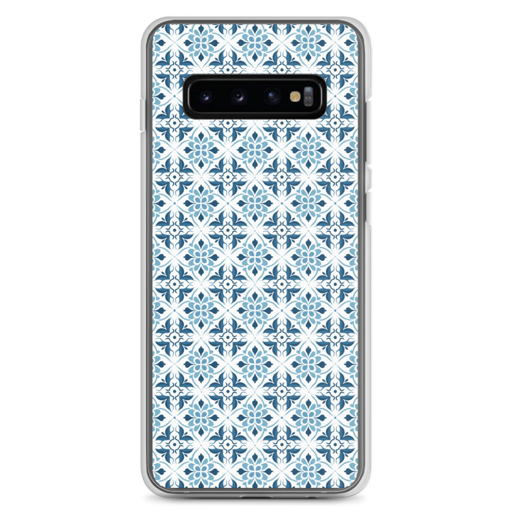 Samsung Case - Ceramic Floral Pattern in Blue