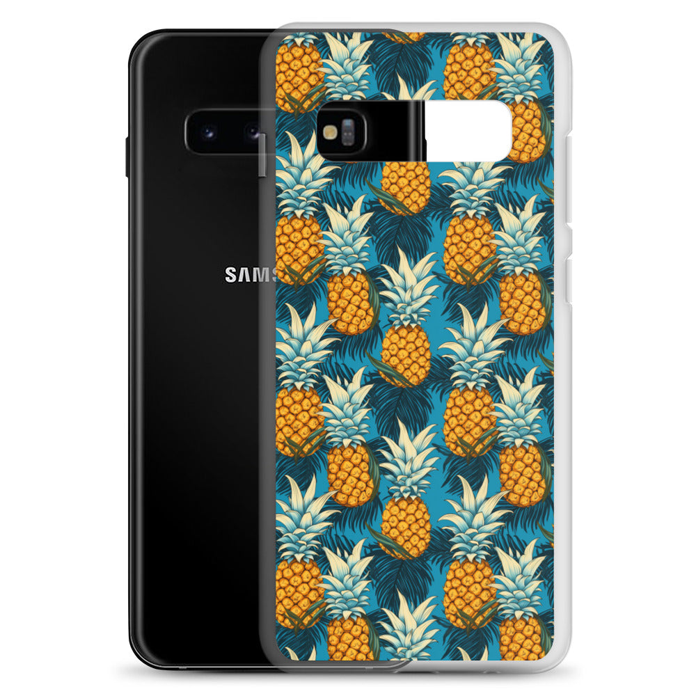 Samsung Case - Pineapple Pattern on Blue