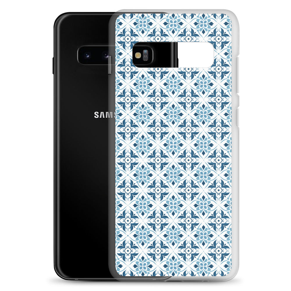 Samsung Case - Ceramic Floral Pattern in Blue
