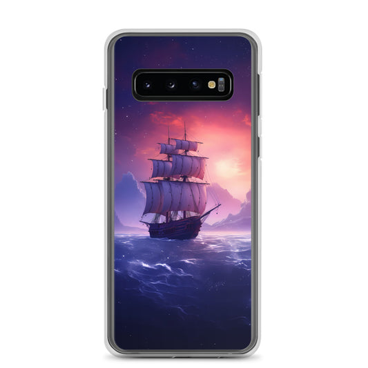 Samsung Case - Seascape Wooden Ship at Dusk